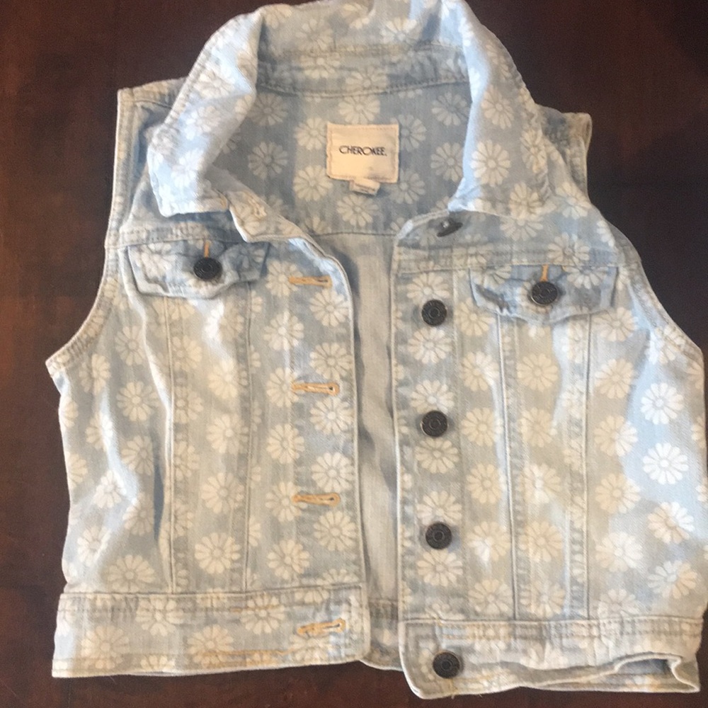 Kids denim vest